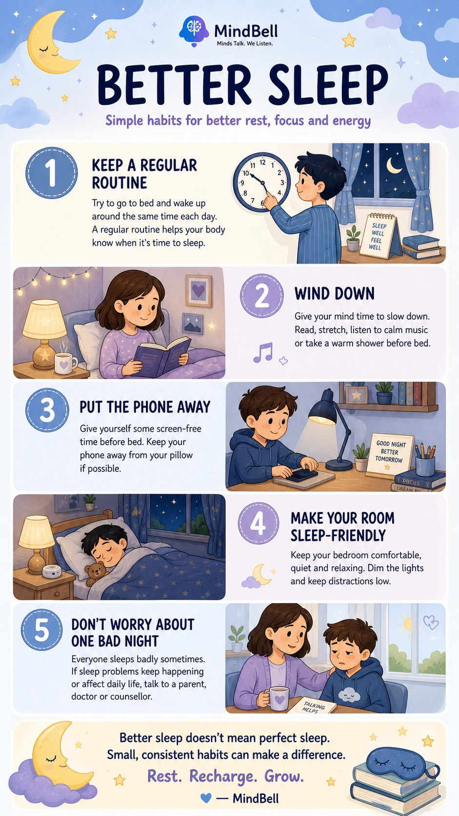 Better sleep banner for students